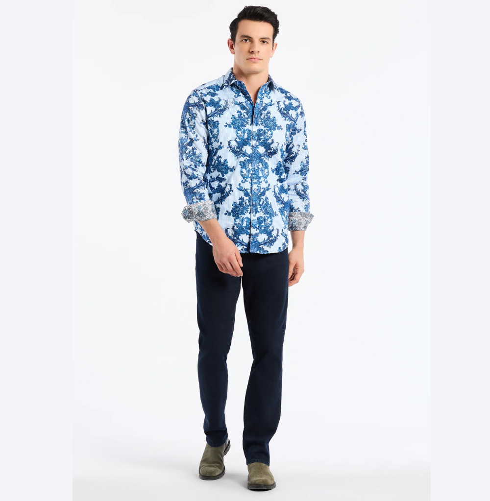 Robert Graham Bayswater Long Sleeve Button Down Shirt Classic Fit