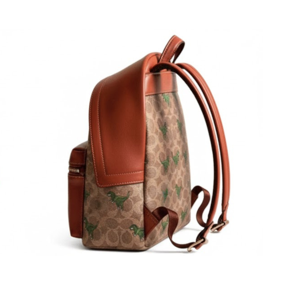 Coach Backpack 24 In Signature Canvas with Rexy Print