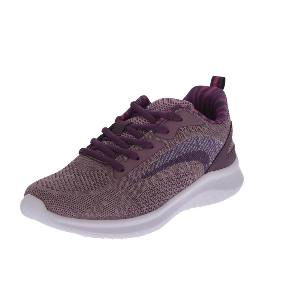 GEERS WOMAN'S SHOES DUSTY PURPLE MESH/FABRIC TENNIS SNEAKERS