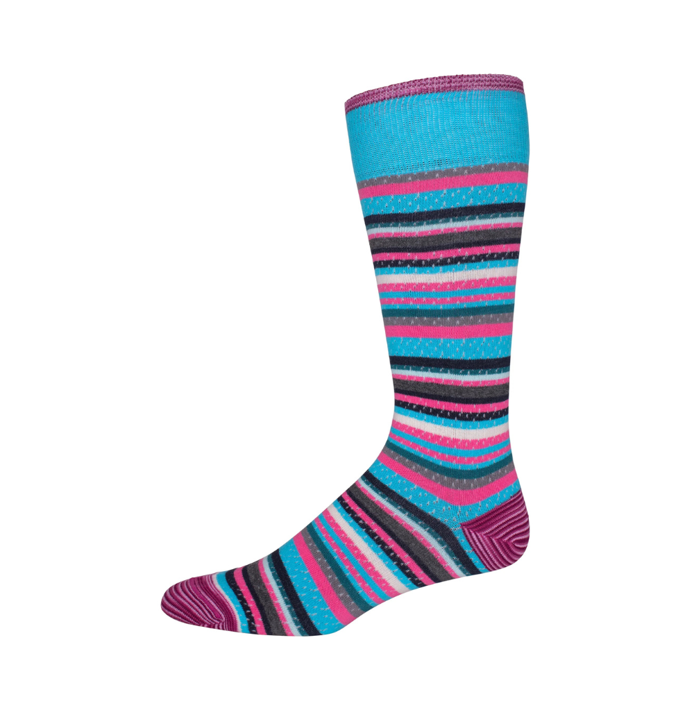 Robert Graham Pomsford Turquoise Socks