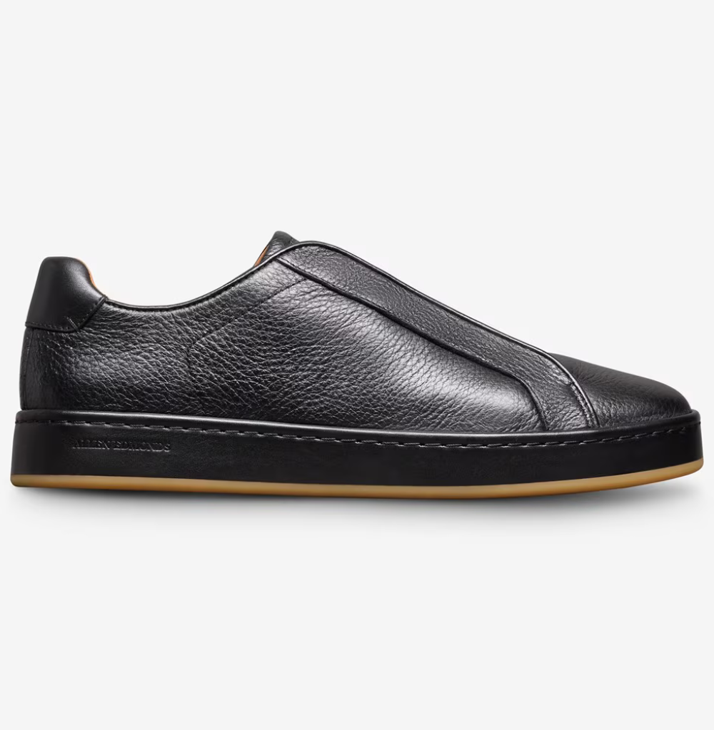 Allen Edmonds Banks Court Slip-on Stretch-lace Black Leather Sneaker