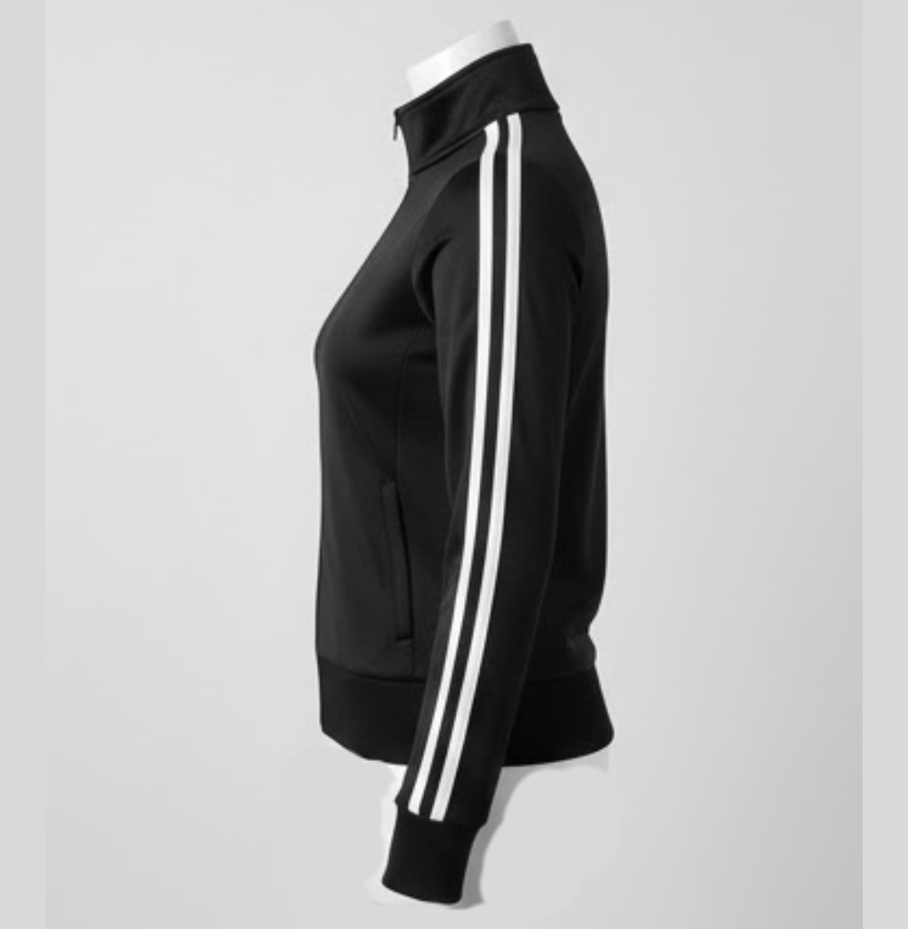 Balera Stripe Sleeve Track Jacket, Black
