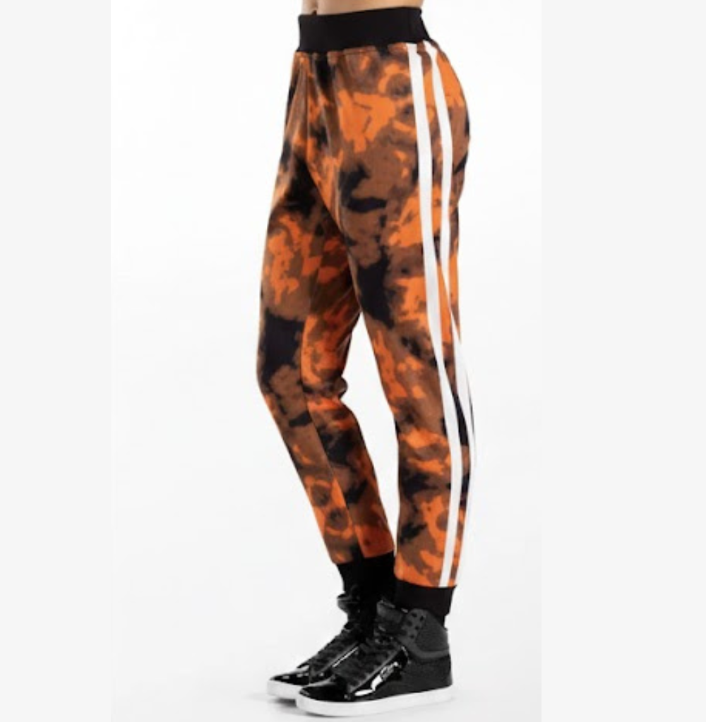 Balera Graphic Print Track Pants , Copper