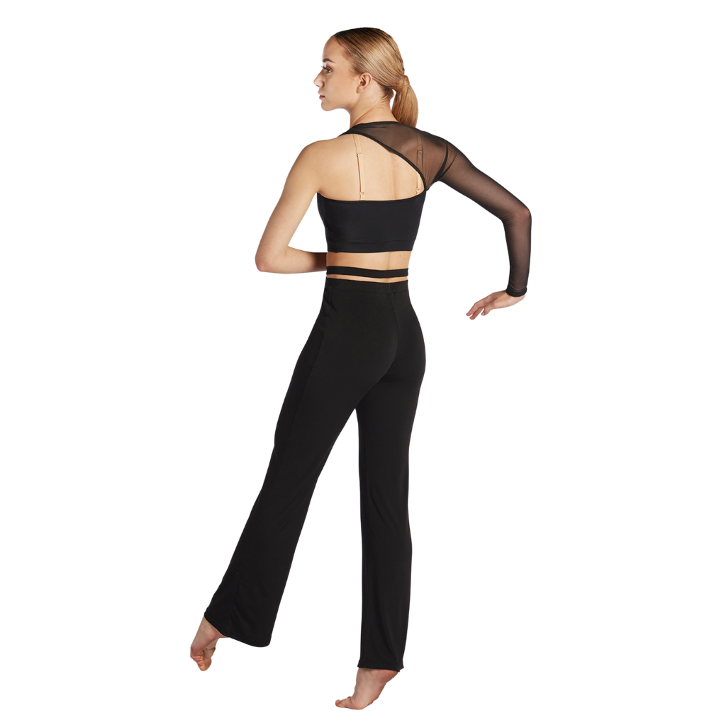 Balera Strappy Waist Flare Pants Black