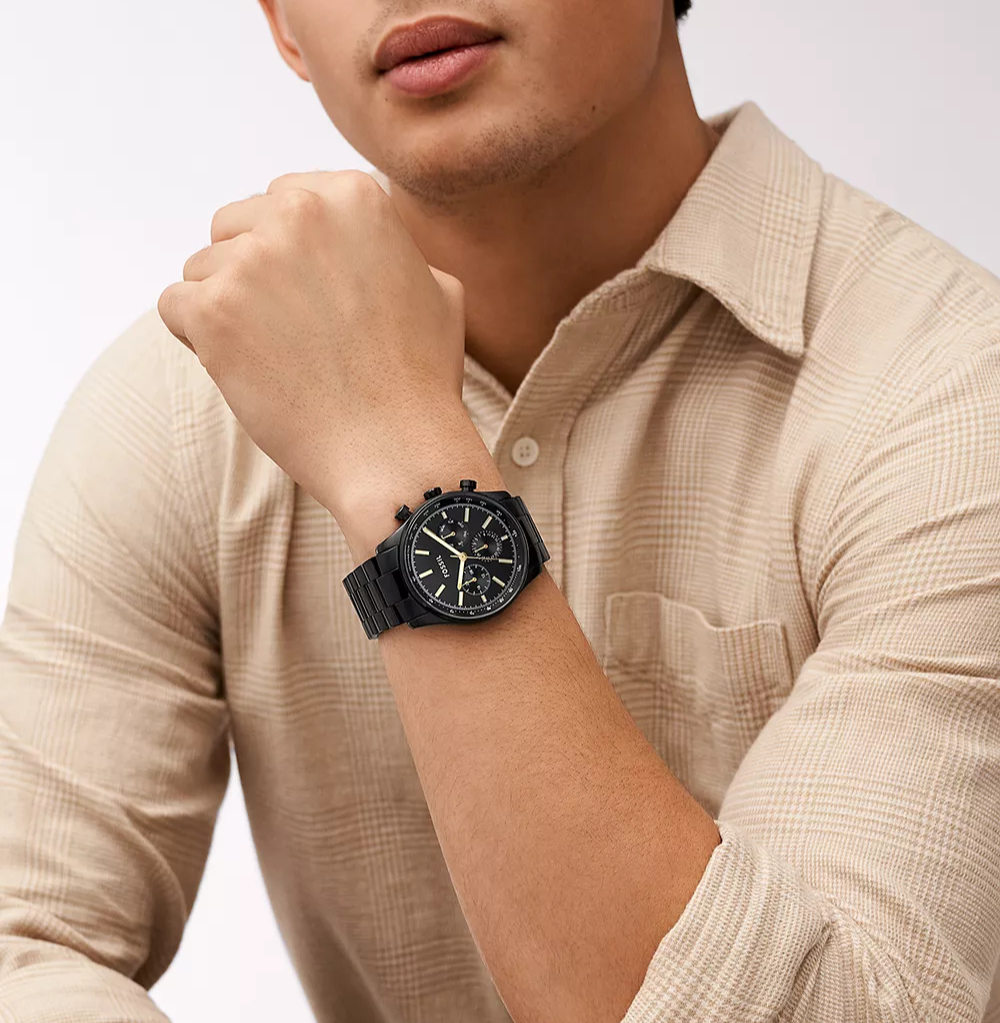 Fossil Sullivan Multifunction Black Stainless Steel Watch