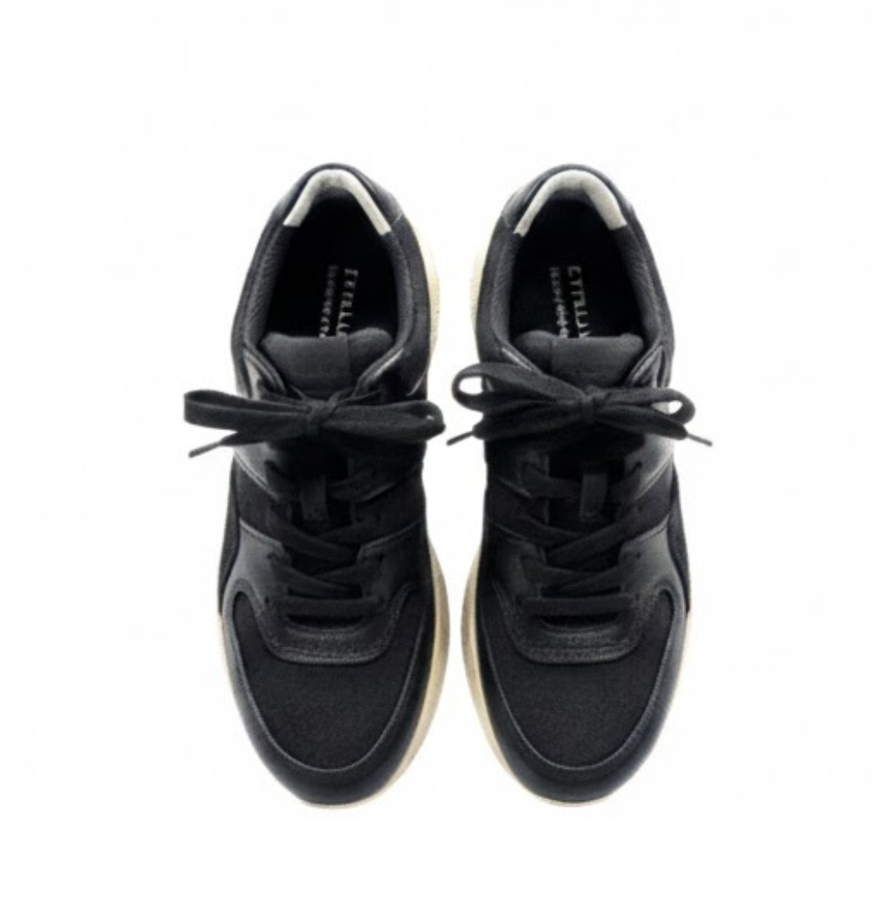 Everlane The Trainer Black Leather Sneakers