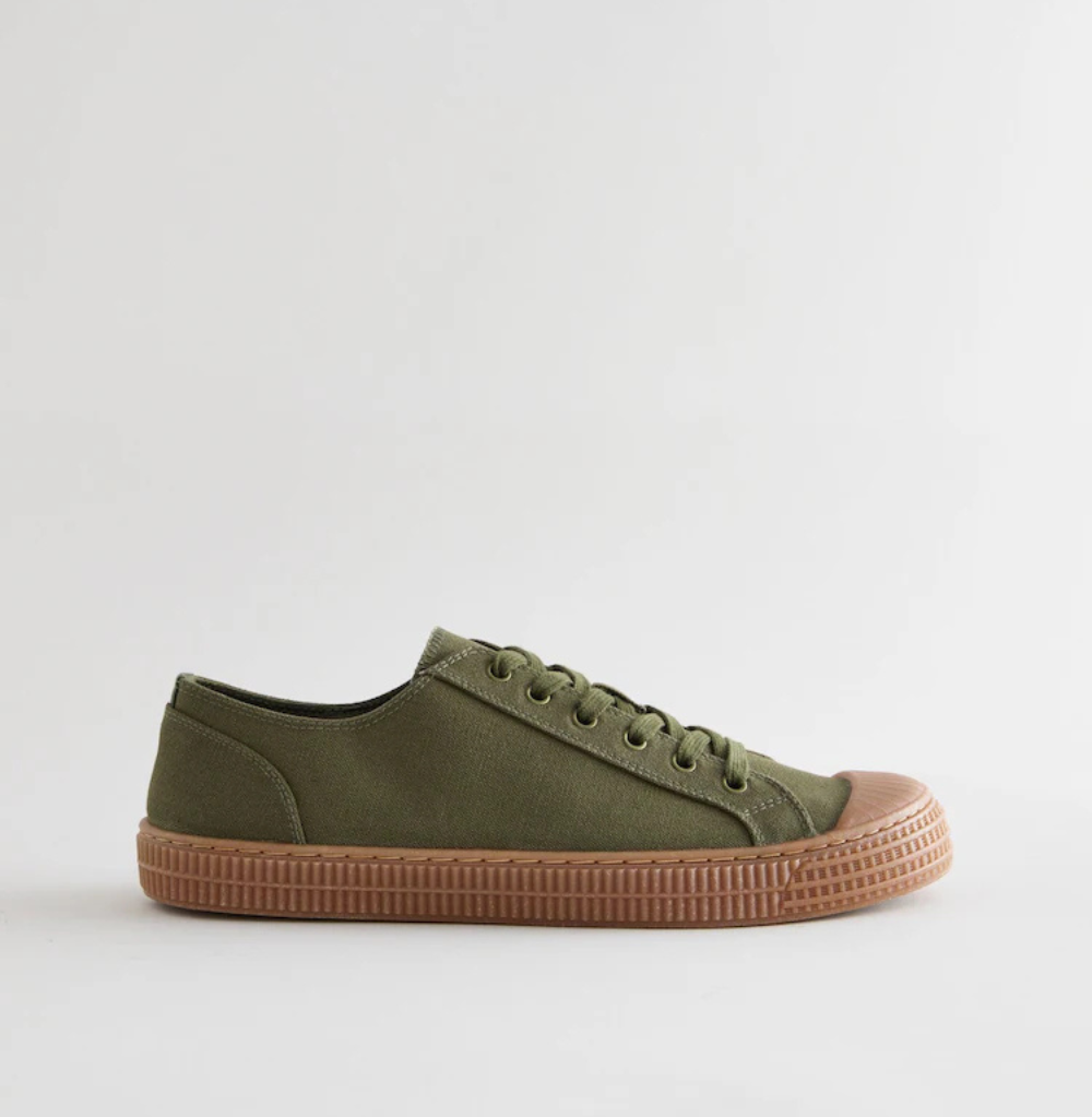 Next Green Canvas Trainers Shoes