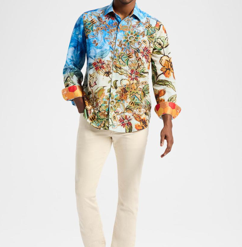 Robert Graham Wanderinblossom Long Sleeve Button Down Shirt