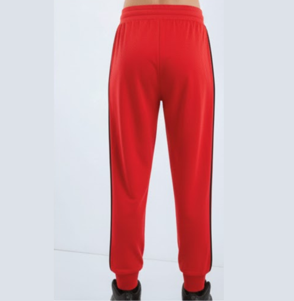 Balera Side Stripe Track Pants Red