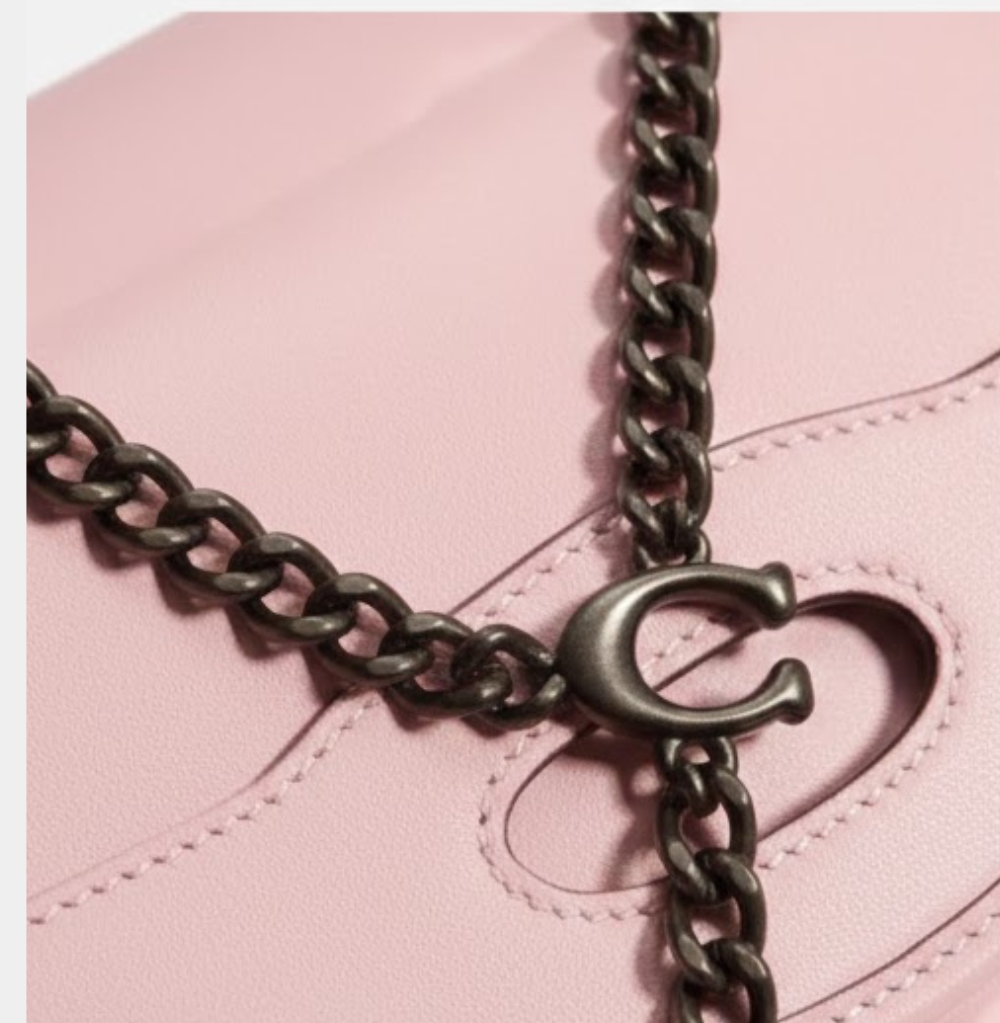 Coach Foldover Cut Out Clutch Crossbody