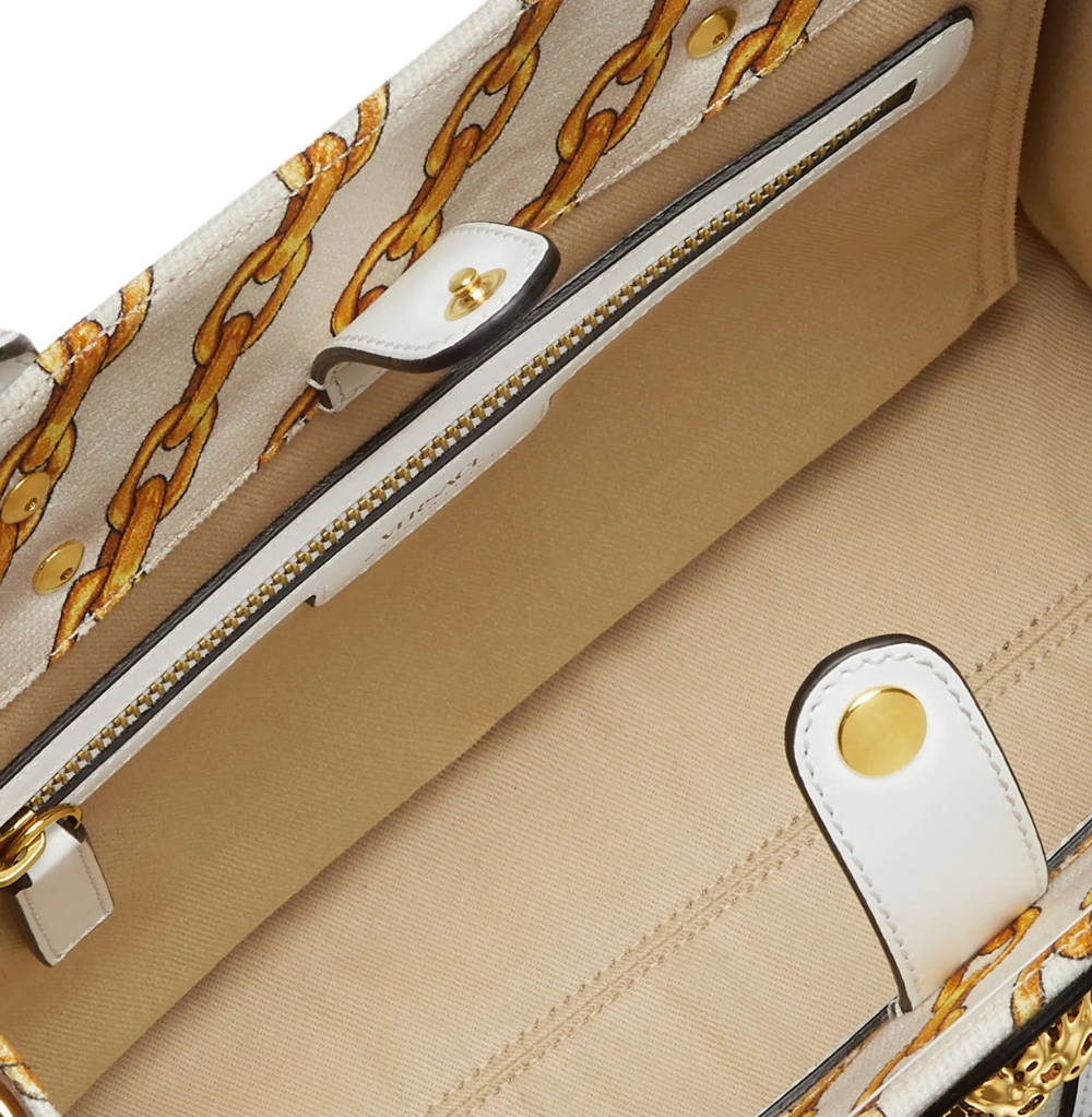 Versace La Medusa Large Tote Bag, Neutrals
