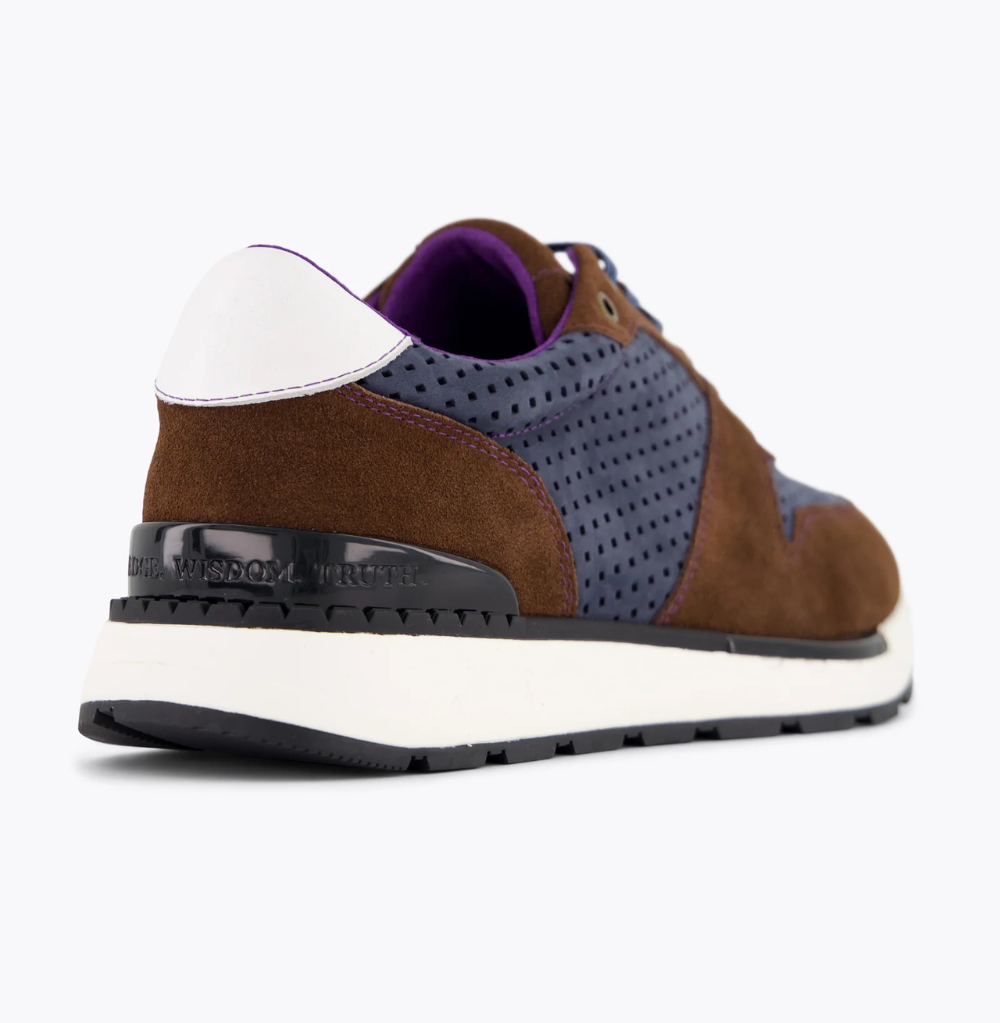 Robert Graham The Step-Up Navy Sneaker