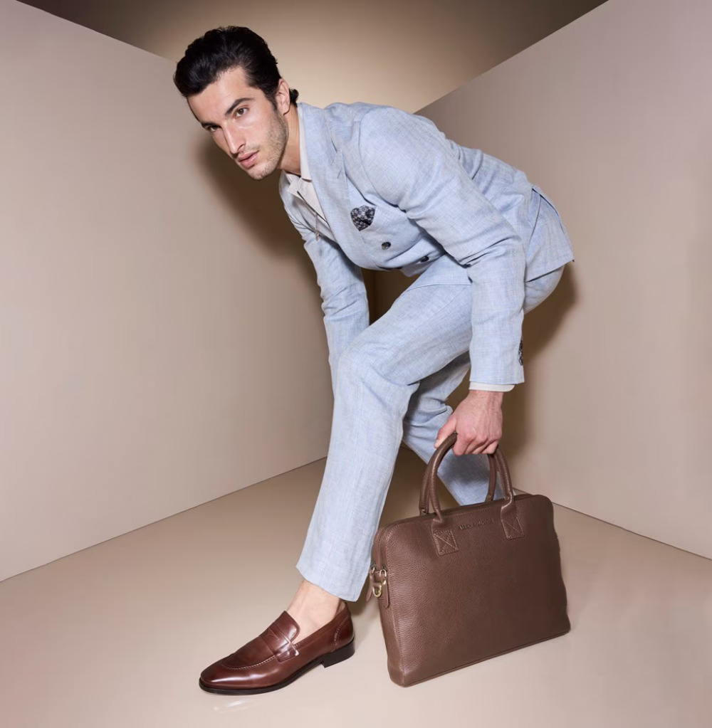 Allen Edmonds Slim Leather Briefcase