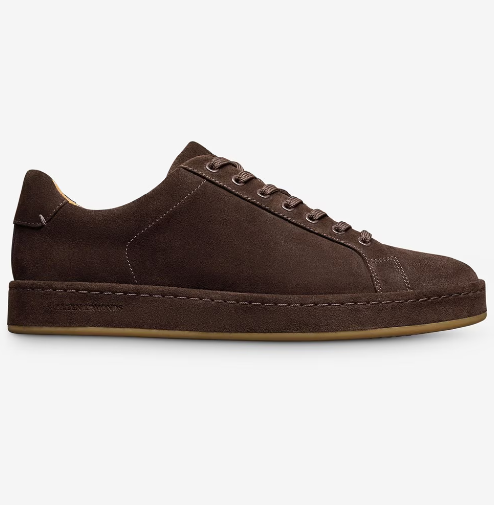 Allen Edmonds Barnes Lace-up Sneaker , Polo Brown Suede