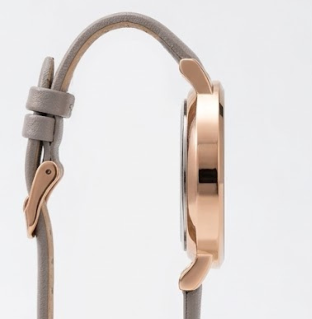 Rose Gold & Leopard Dial Watch