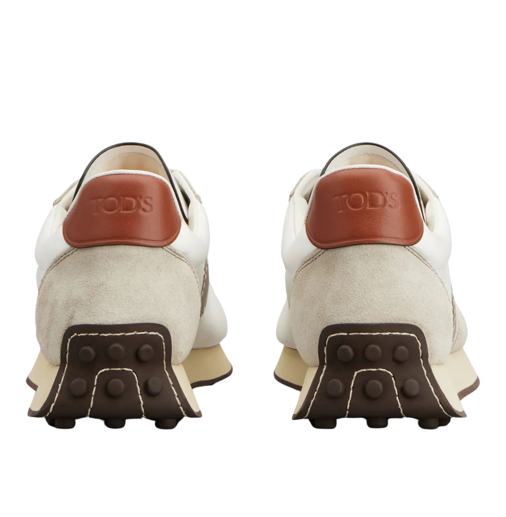 Tod's Vintage Sneakers In Leather and Fabric