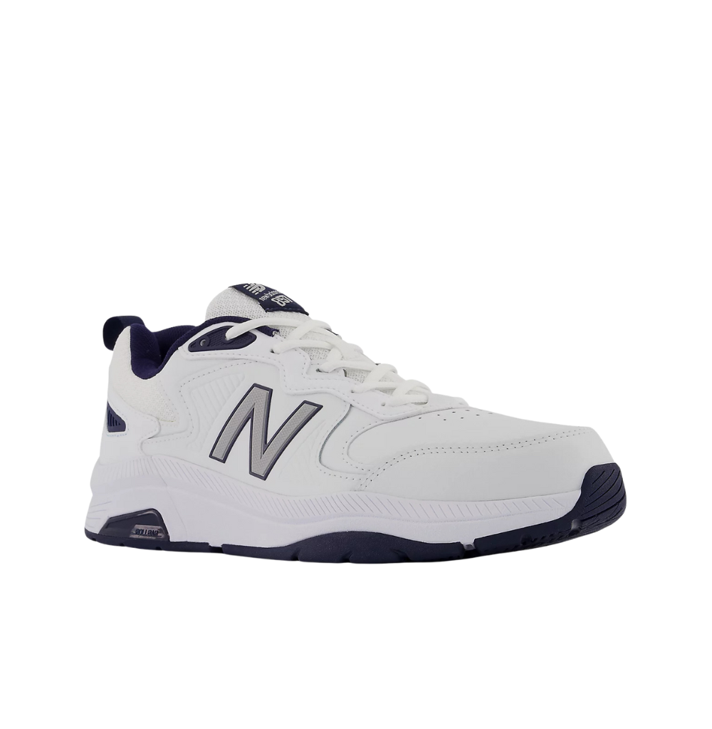 New Balance 857 White And Blue Sneakers