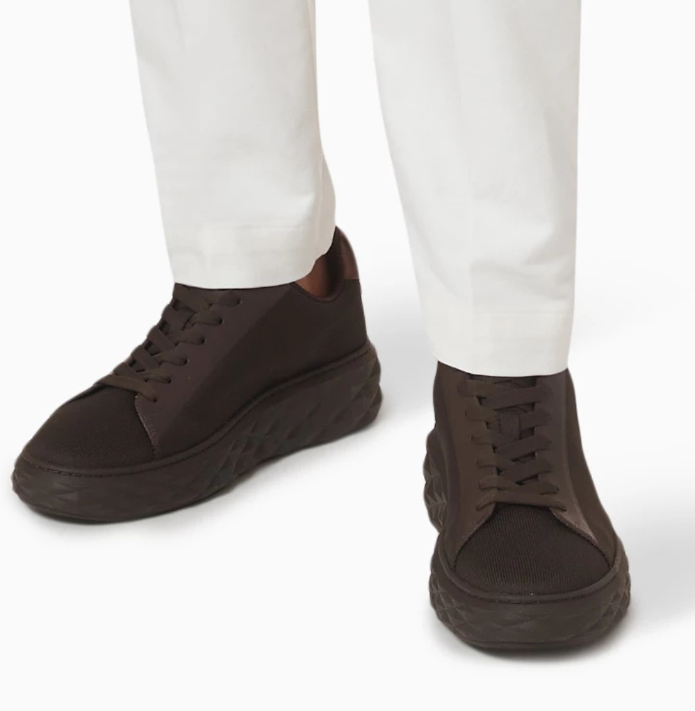 Jimmy Choo Brown Diamond Light Maxi Sneakers