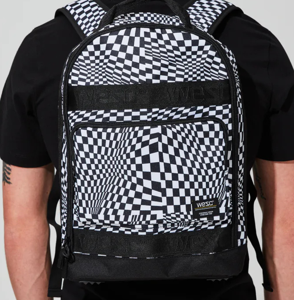 Wesc Hannu Warped Checkerboard Unisex Backpack