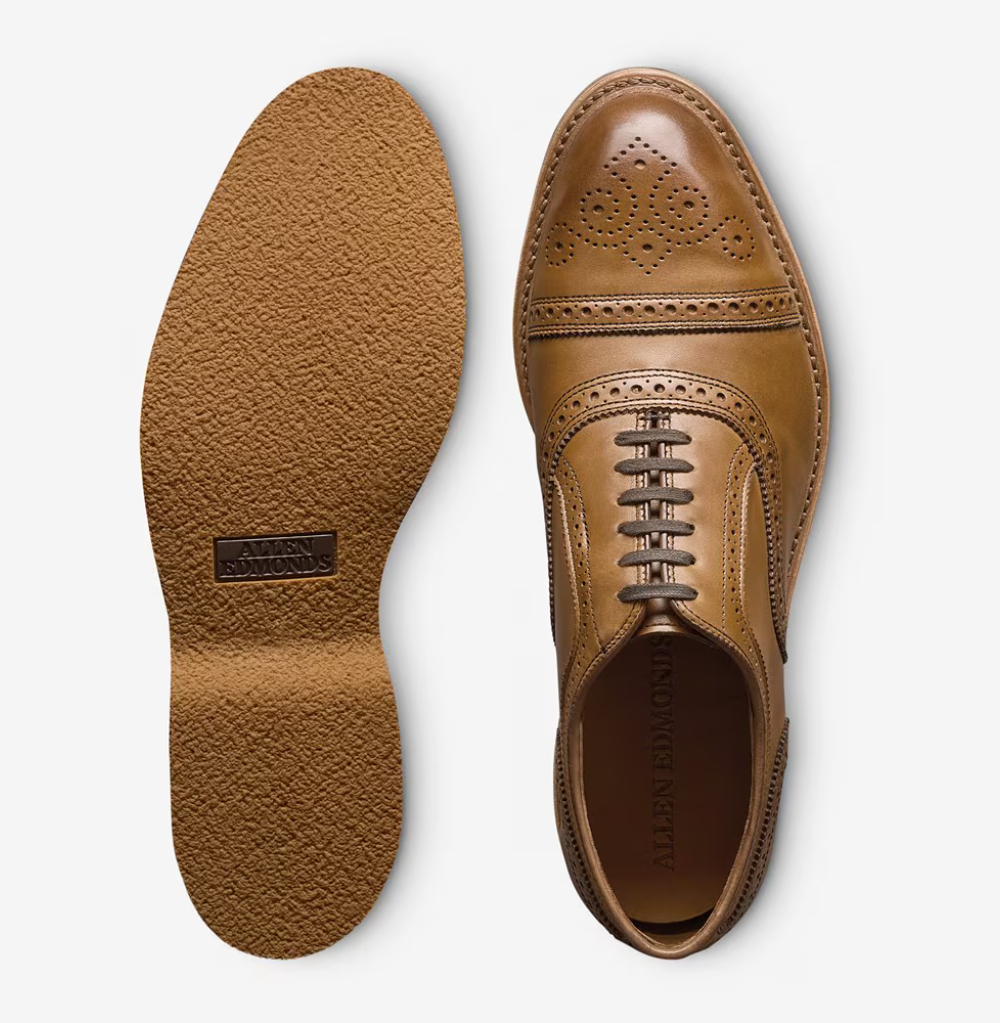 Allen Edmonds Strand Verse Cap-toe Oxford Dress Shoe , Walnut Leather