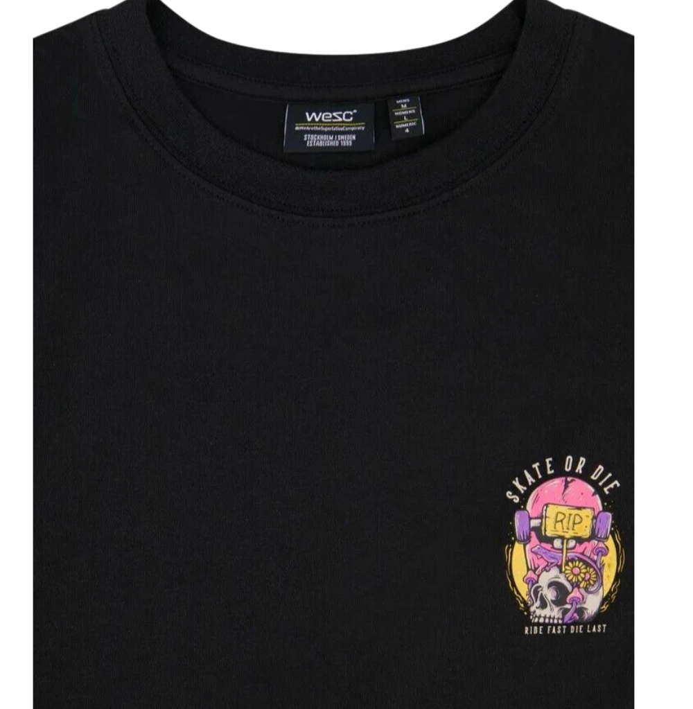 Wesc Mason SS Tee Skate Or Die Unisex Oversize Fit S/S Crewneck Tee