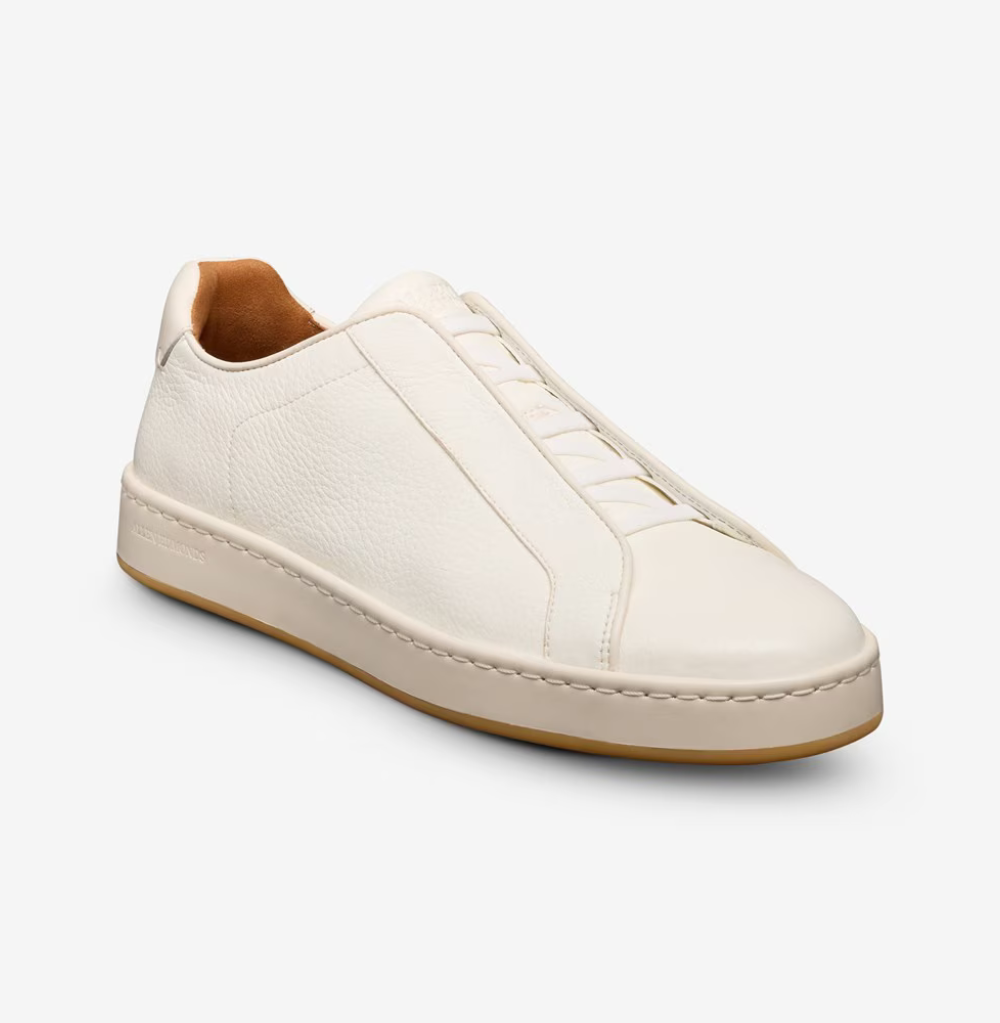 Allen Edmonds Banks Court Slip-on Stretch-lace White Sneaker