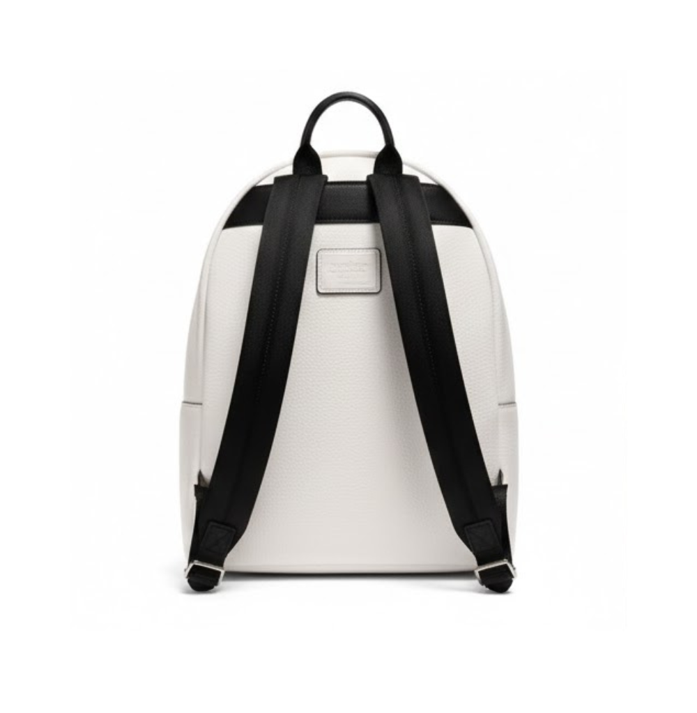 Coach Charter Backpack 24 In Signature Leather White