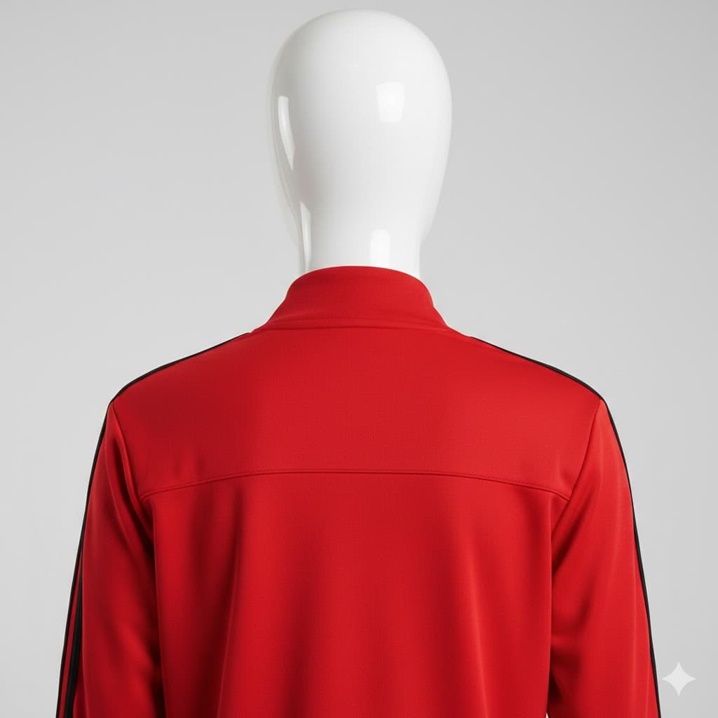 Balera Stripe Sleeve Track Jacket, Red