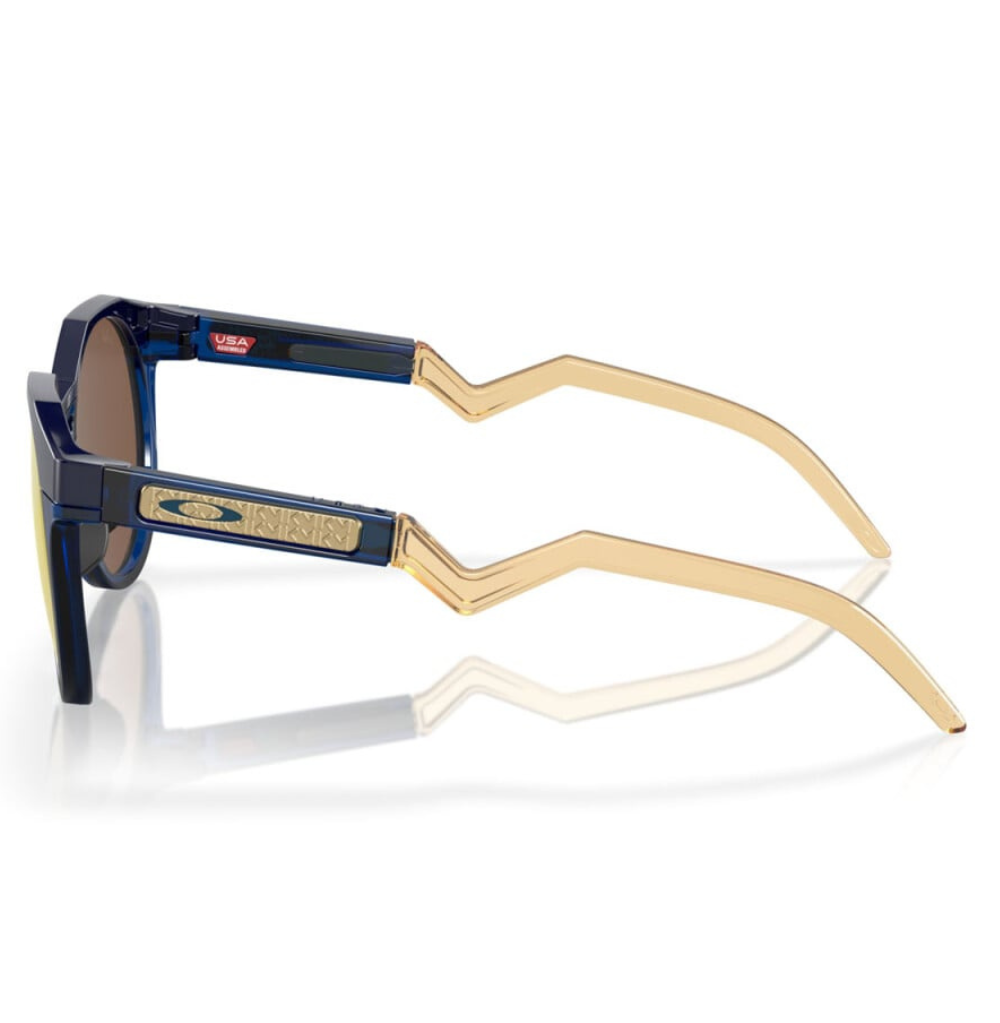 NEW Oakley HSTN Navy Transparent Blue Frame POLARIZED 24K Prizm Sunglass 9242-11