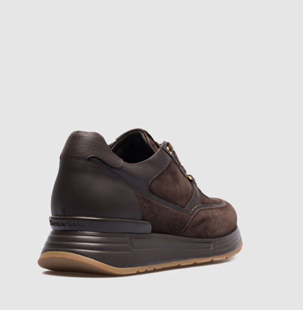 Stefano Ricci Suede + Vit.Swilly + C.Dark Brown Sneakers