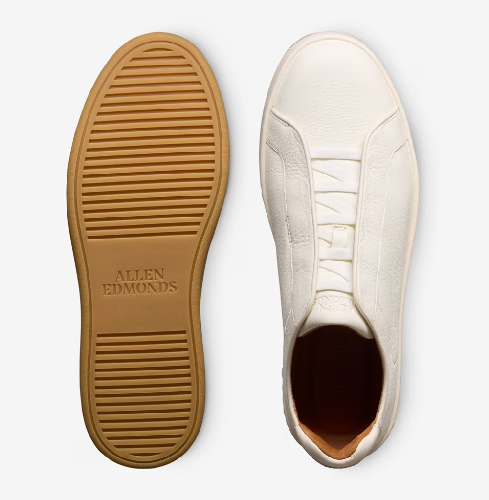 Allen Edmonds Banks Court Slip-on Stretch-lace White Sneaker
