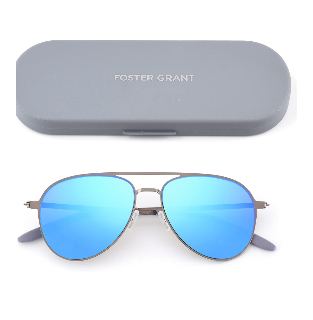 Foster Grant Colin Super Flat Sunglasses Aviator