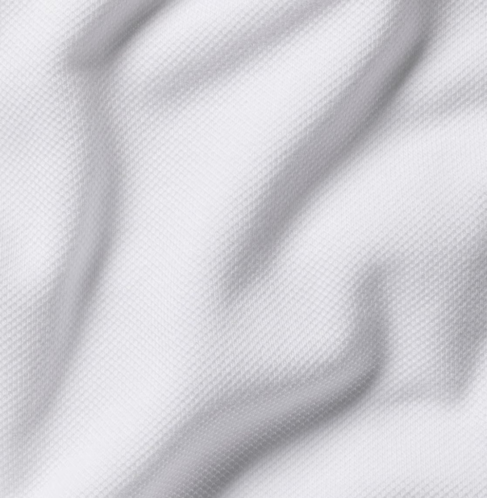 Charles Tyrwhitt White Contrast Tipping SS Cotton Pique Polo