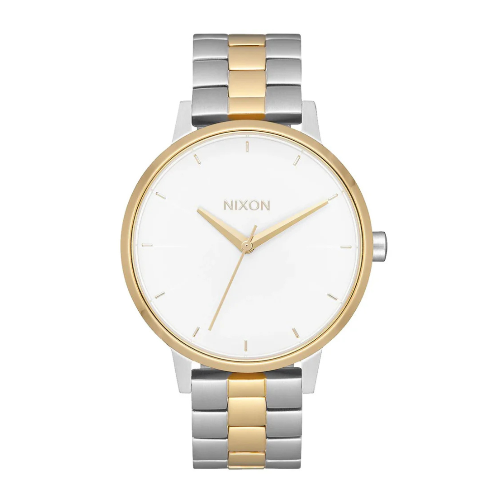 Nixon The Kensington Watch Silver Gold White