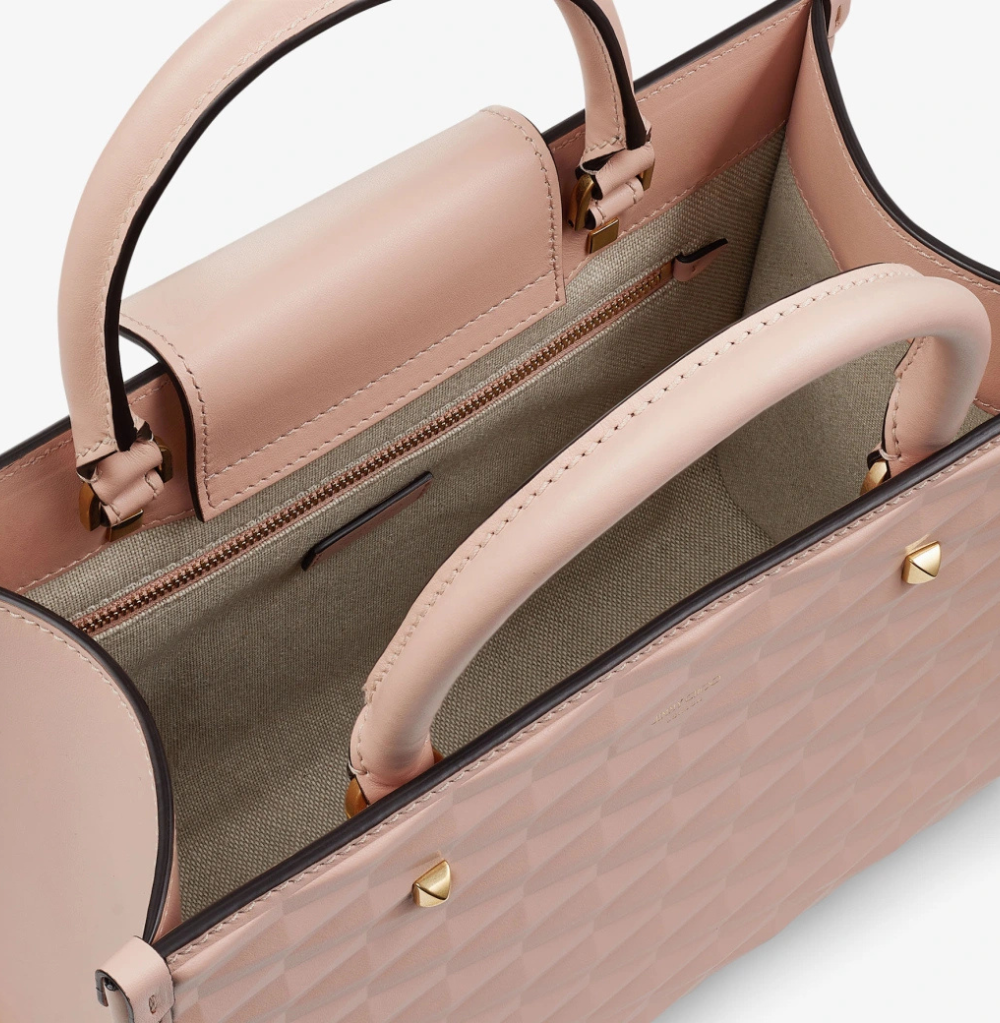 Jimmy Choo Avenue M Tote Macaron Diamond Embossed 3D Leather Tote bag
