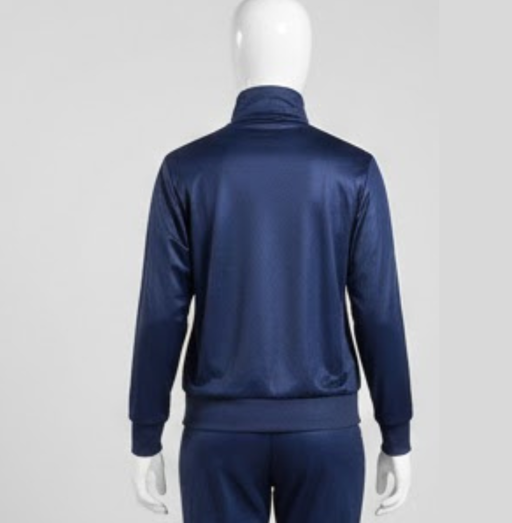 Balera Stripe Sleeve Track Jacket Navy