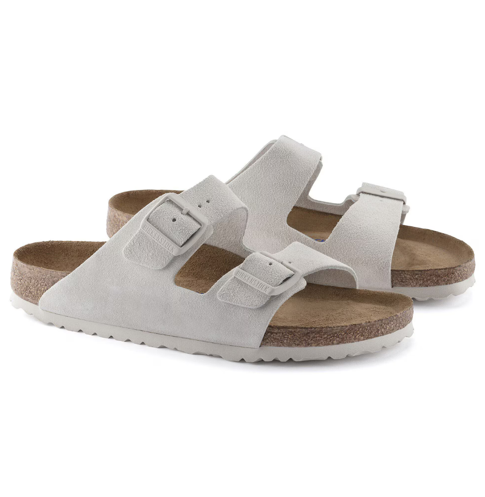 Arizona Birkenstock Modern Suede Antique White