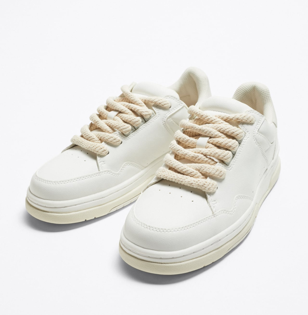 Zara Rope White Trainers