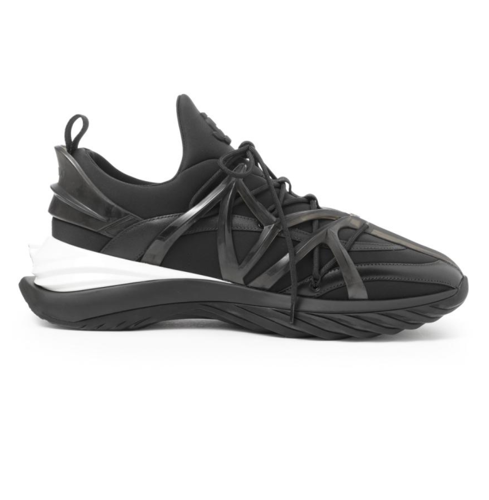 Jimmy Choo Cosmos/M V Black/White/Clear Mix Sneaker