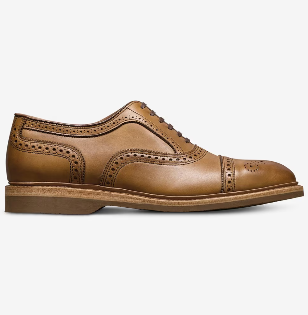 Allen Edmonds Strand Verse Cap-toe Oxford Dress Shoe , Walnut Leather