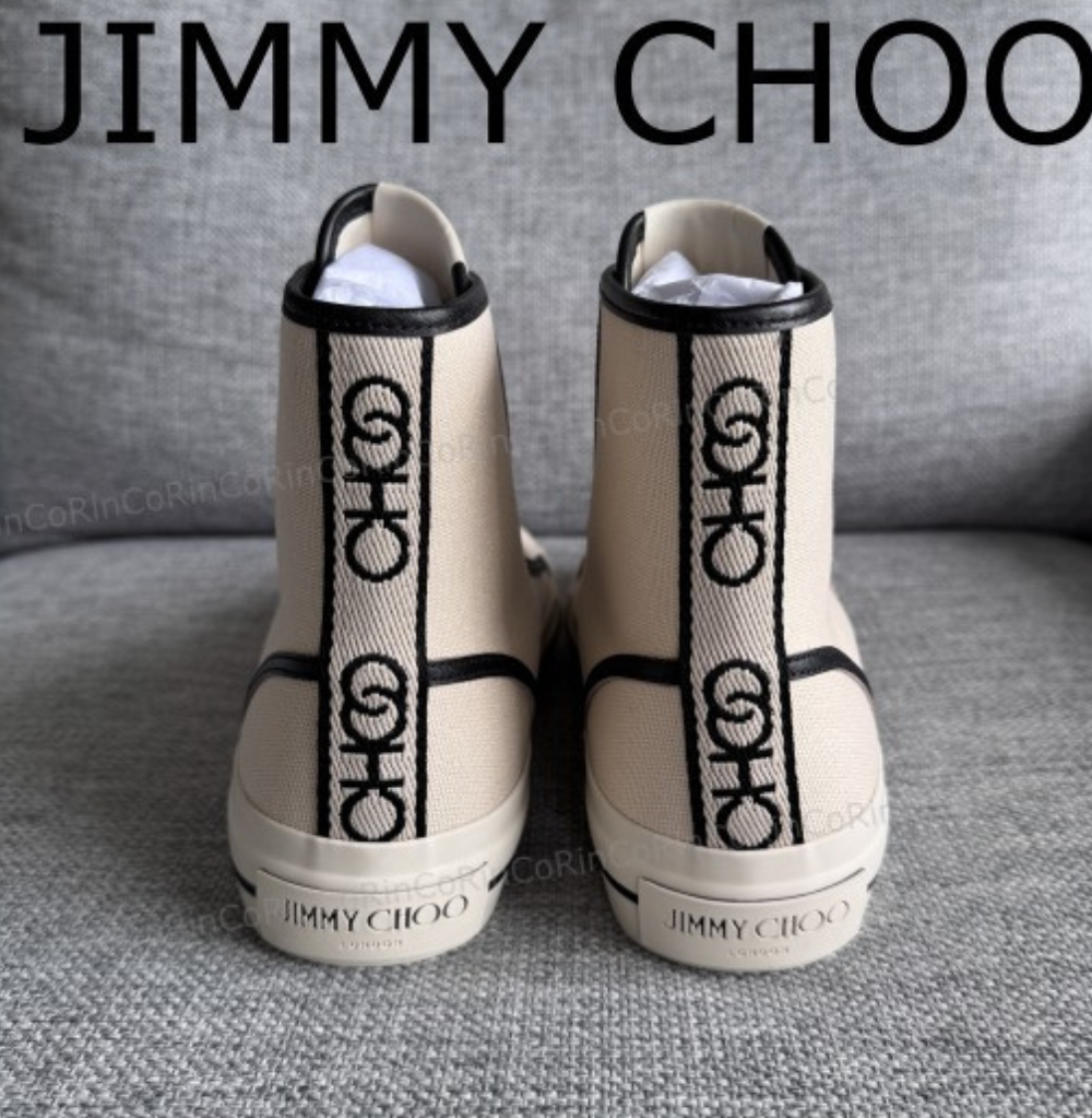 Jimmy Choo Fenix High/M | 44, Ecru Black