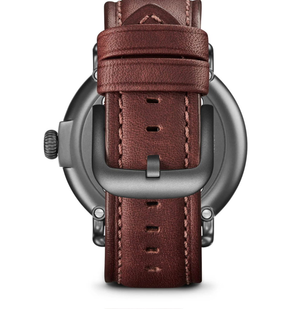 Shinola Detriot Runwell Leather-Strap Watch