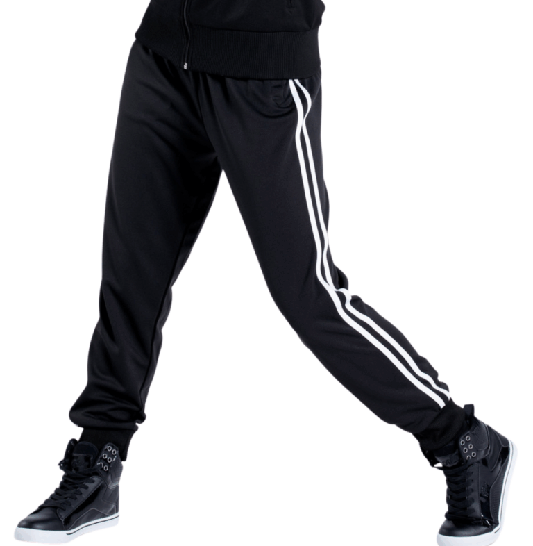 Balera Side Stripe Track Pants Black