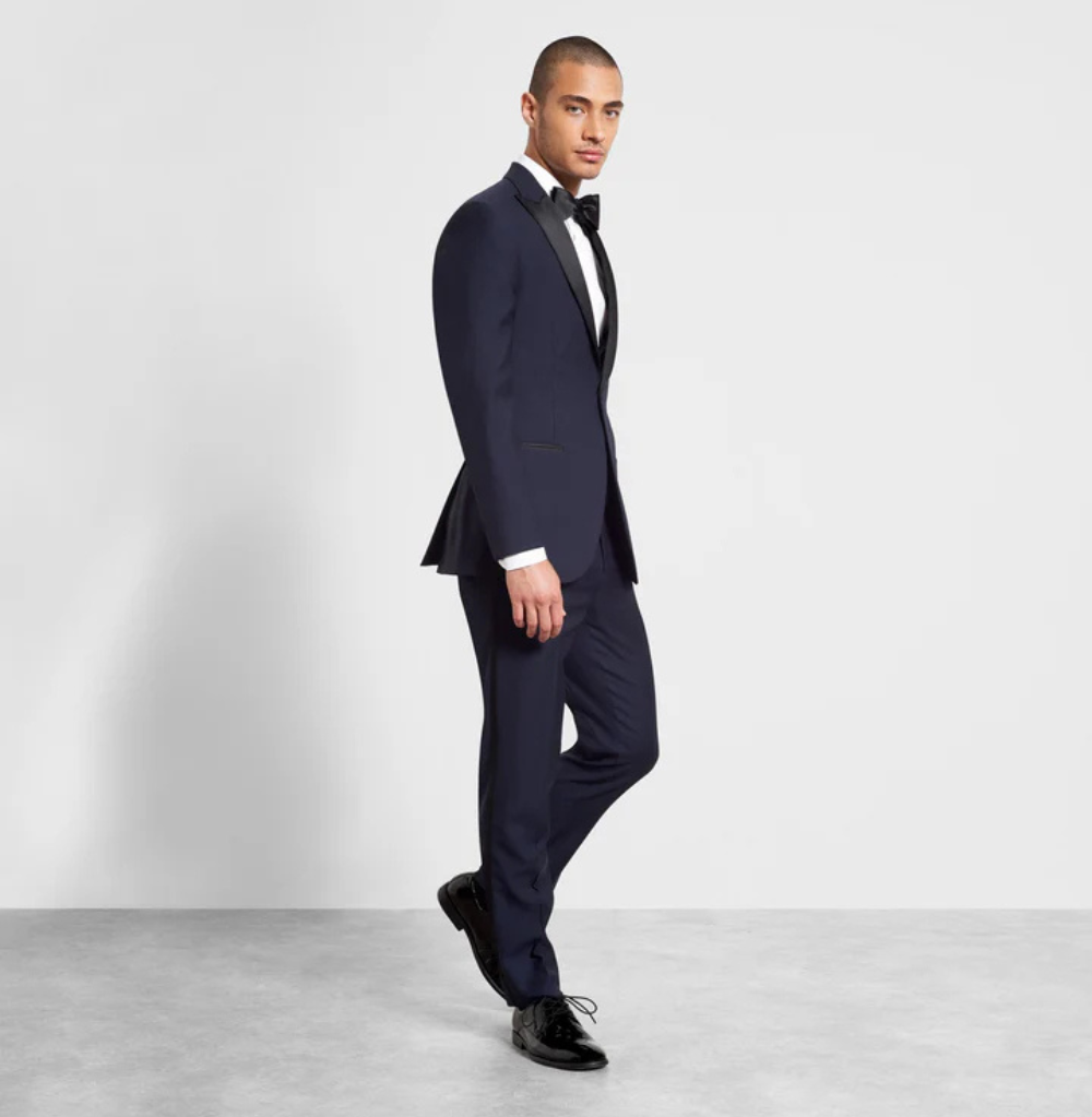 The Black Tux Tollegno 1900 Midnight Blue Tuxedo Outfit