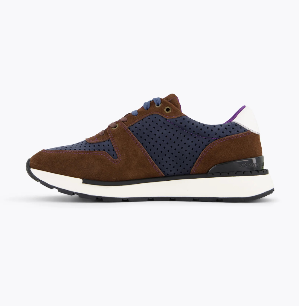 Robert Graham The Step-Up Navy Sneaker
