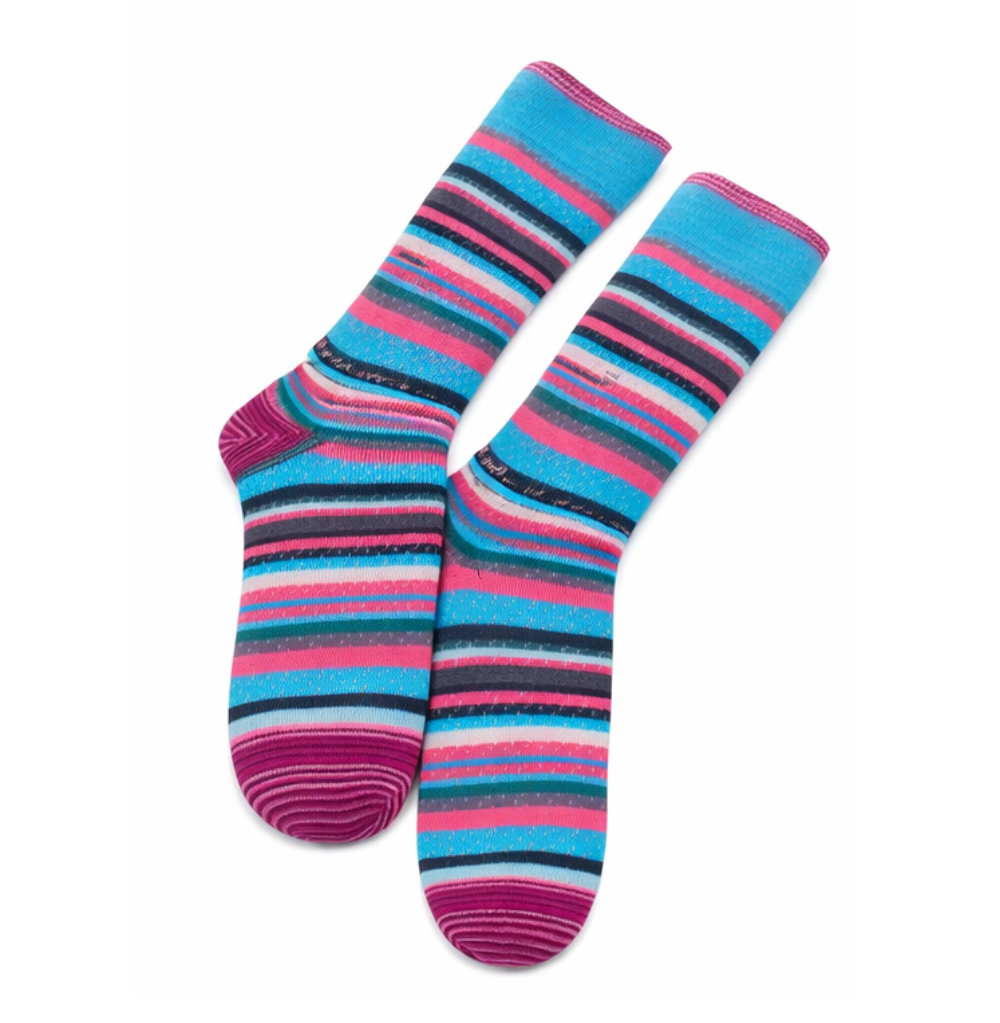 Robert Graham Pomsford Turquoise Socks