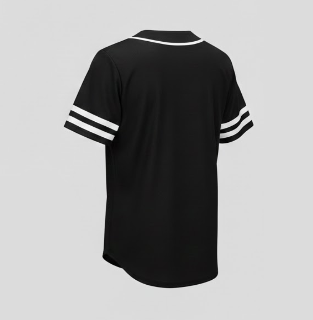 Balera Oversized Baseball Jersey Black