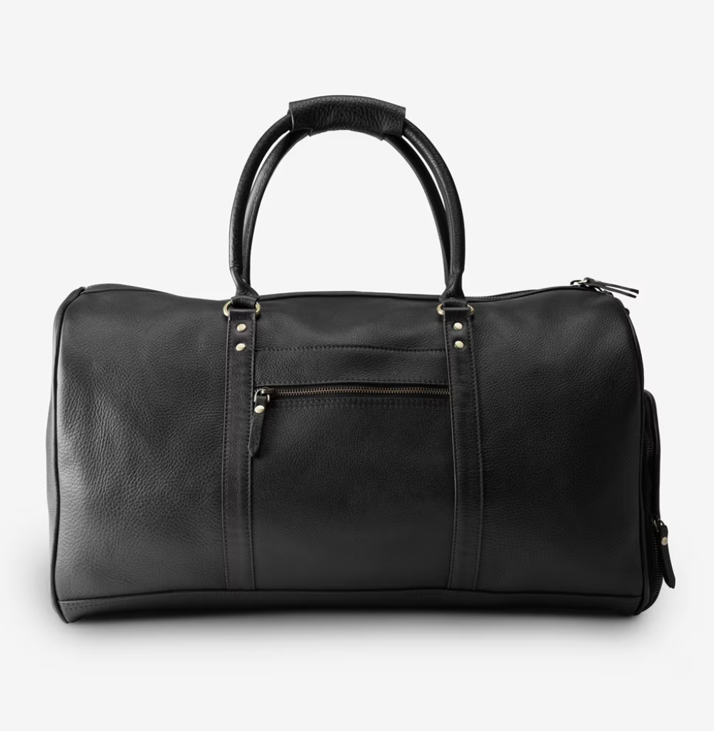 Allen Edmonds Leather Weekender Duffle Bag
