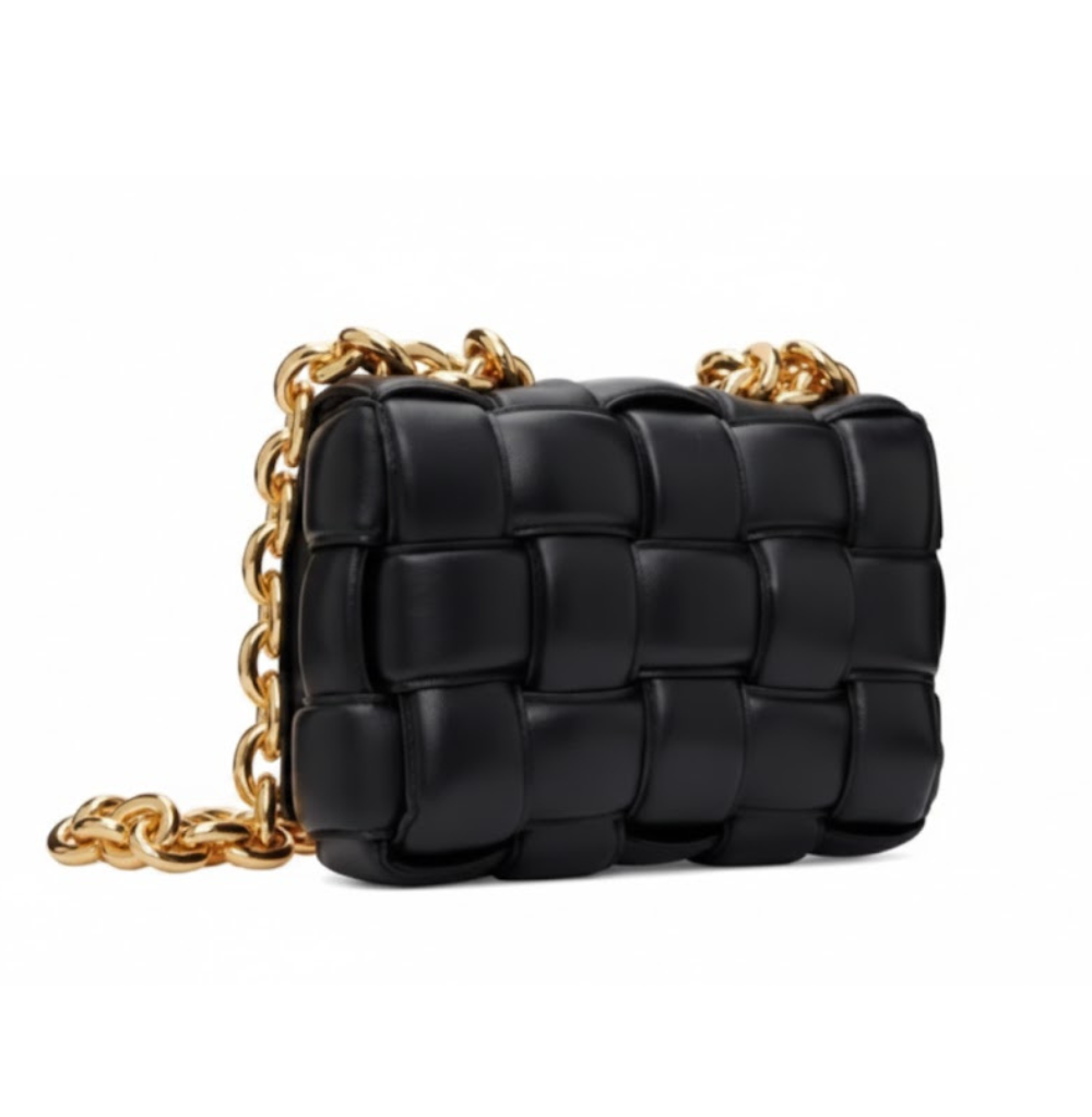 Bottega Veneta Black Padded Cassette Bag