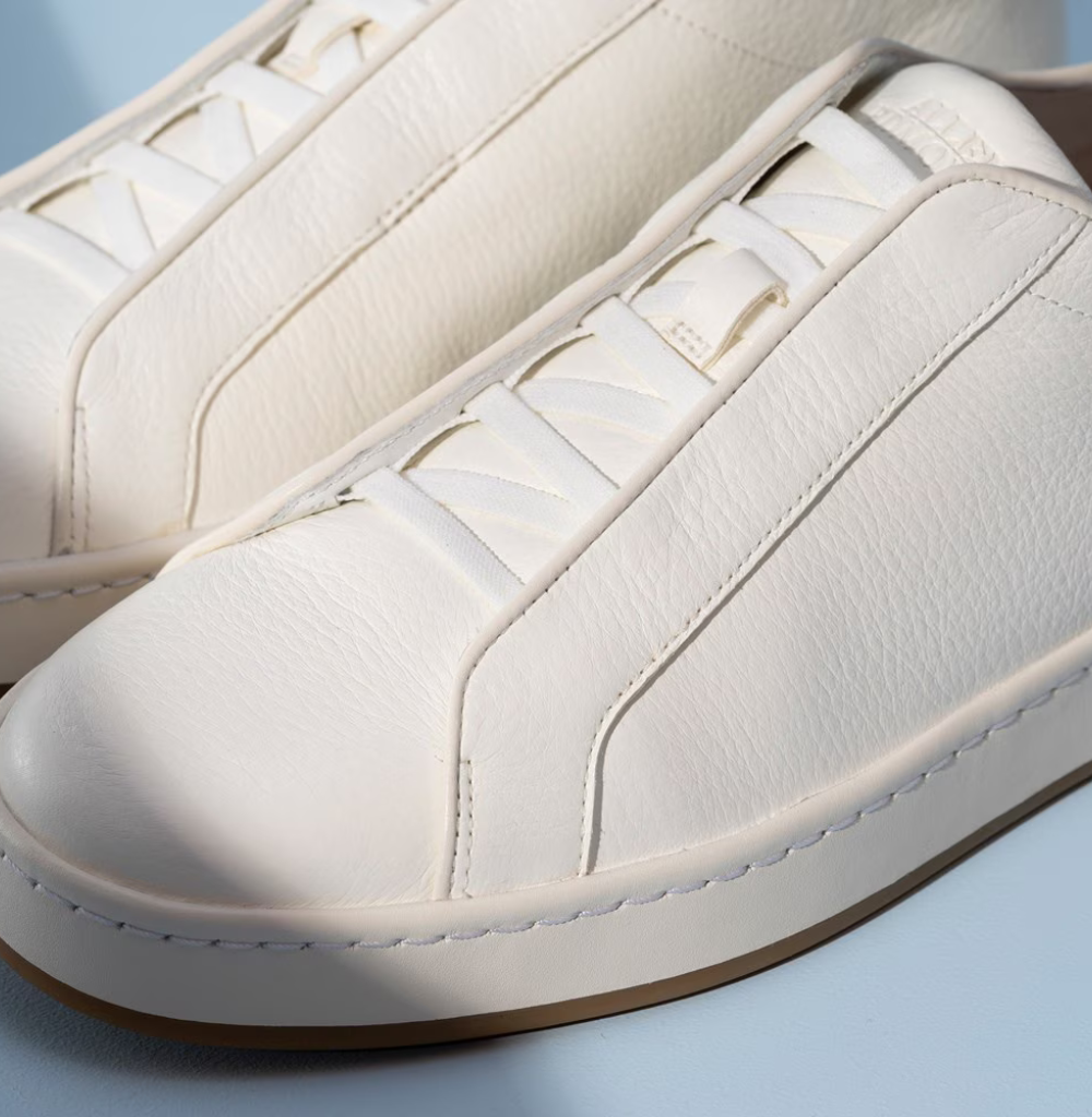 Allen Edmonds Banks Court Slip-on Stretch-lace White Sneaker